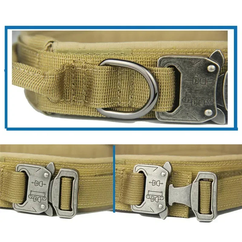 Necklace Big Stuff Large For Collar Nylon 1.5" Dogs Pet Dog Collars Training Accessories Thicken Medium Tactical Belt Militray