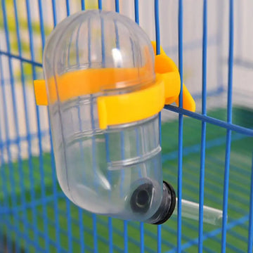 Pet Water Feeder Lightweight Leak-proof Hamster Water Bottle Food Dispenser Feeder PP Plastic BPA Free Transparent Anti-choke