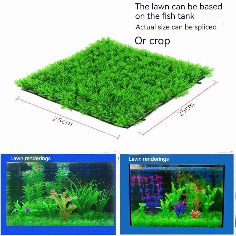 22cm Simulation Lawn Fine Pine Needle Lawn Micro-Landscape Landscape Decoration Aquarium Fish Tank Simulation Plants Lawn Turf