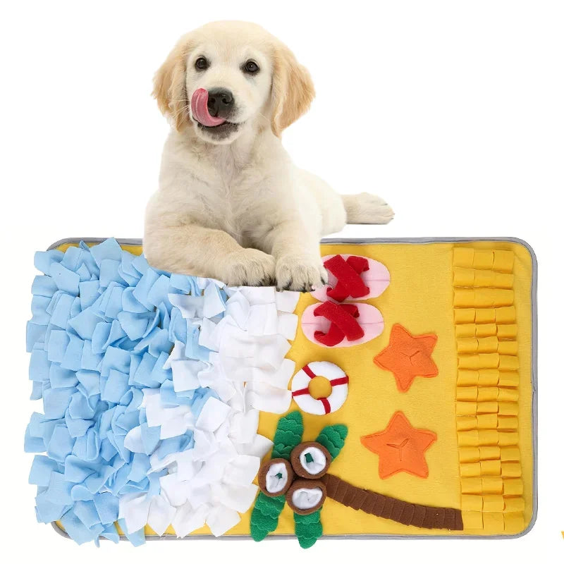 Pet Sniffing Mat Ocean Beach Pet Toy Cat Sniffing Mat Interactive Pet Toys Dog Accessories Dog Toys For Small Dogs Dog Stuff