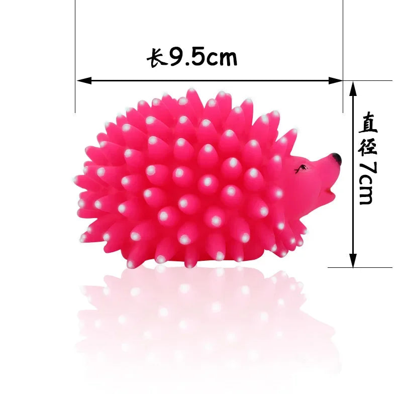 Realistic Hedgehog Soft Squeaky Pet Dog Ball Toys For Small Dogs Rubber Chew Puppy Toy Dog Stuff Dogs Toys Pets Training Dental