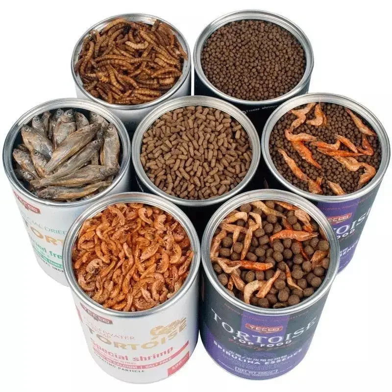 Turtle Tortoise Reptile Hamster Feed Dried Fish Shrimp Mealworm Bread Worm Aquarium  Food