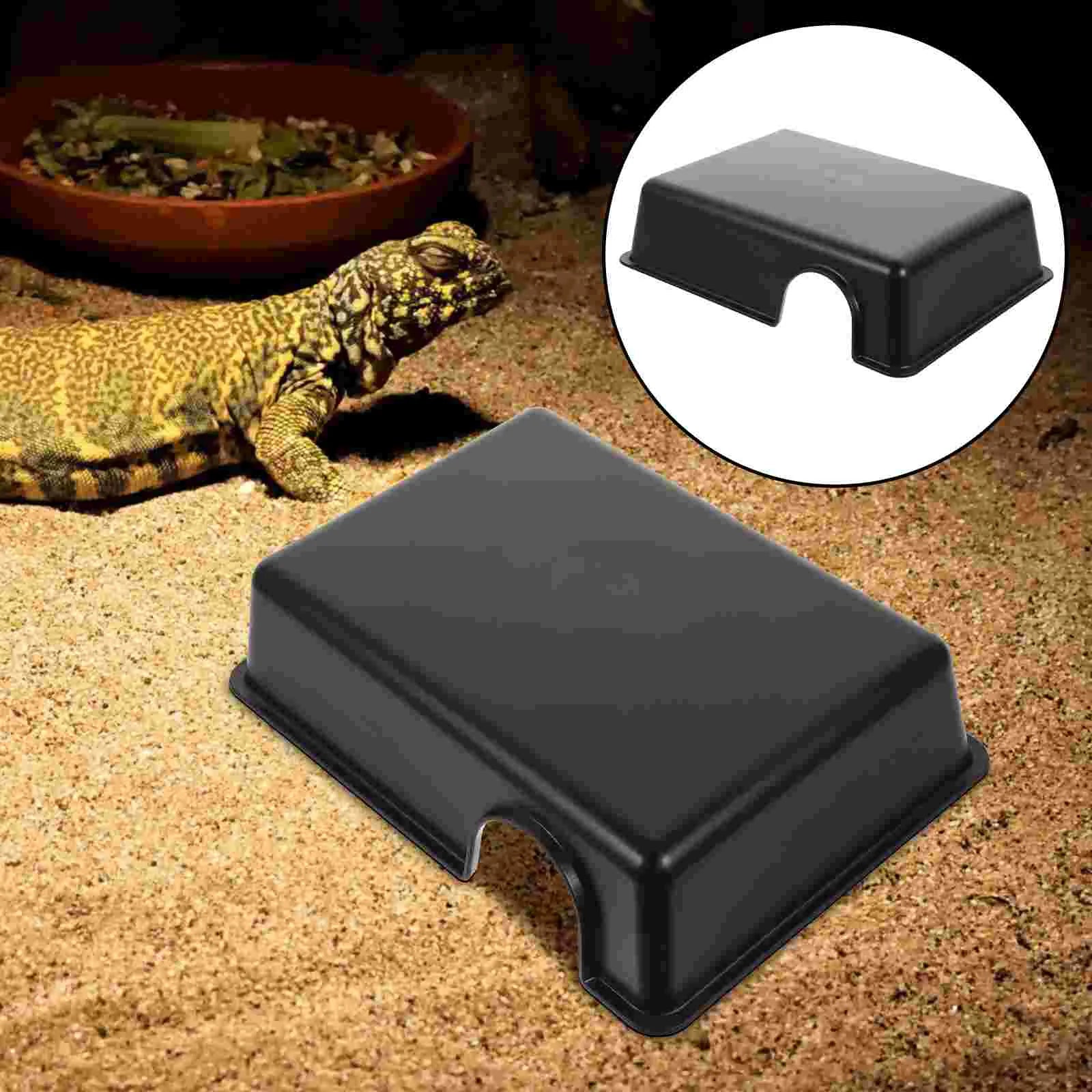 Reptiles Hide from Caves Fish Tank Accessory Turtle Underwater Ornament Plastic Snack Hiding Shelter Climbing Artificial Gecko