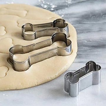 Useful  Cookie Mold Food Grade Dog Bone Shaped DIY Fondant Mold Anti-deformed 4 Sizes Biscuit Cutter for Coffee Shop